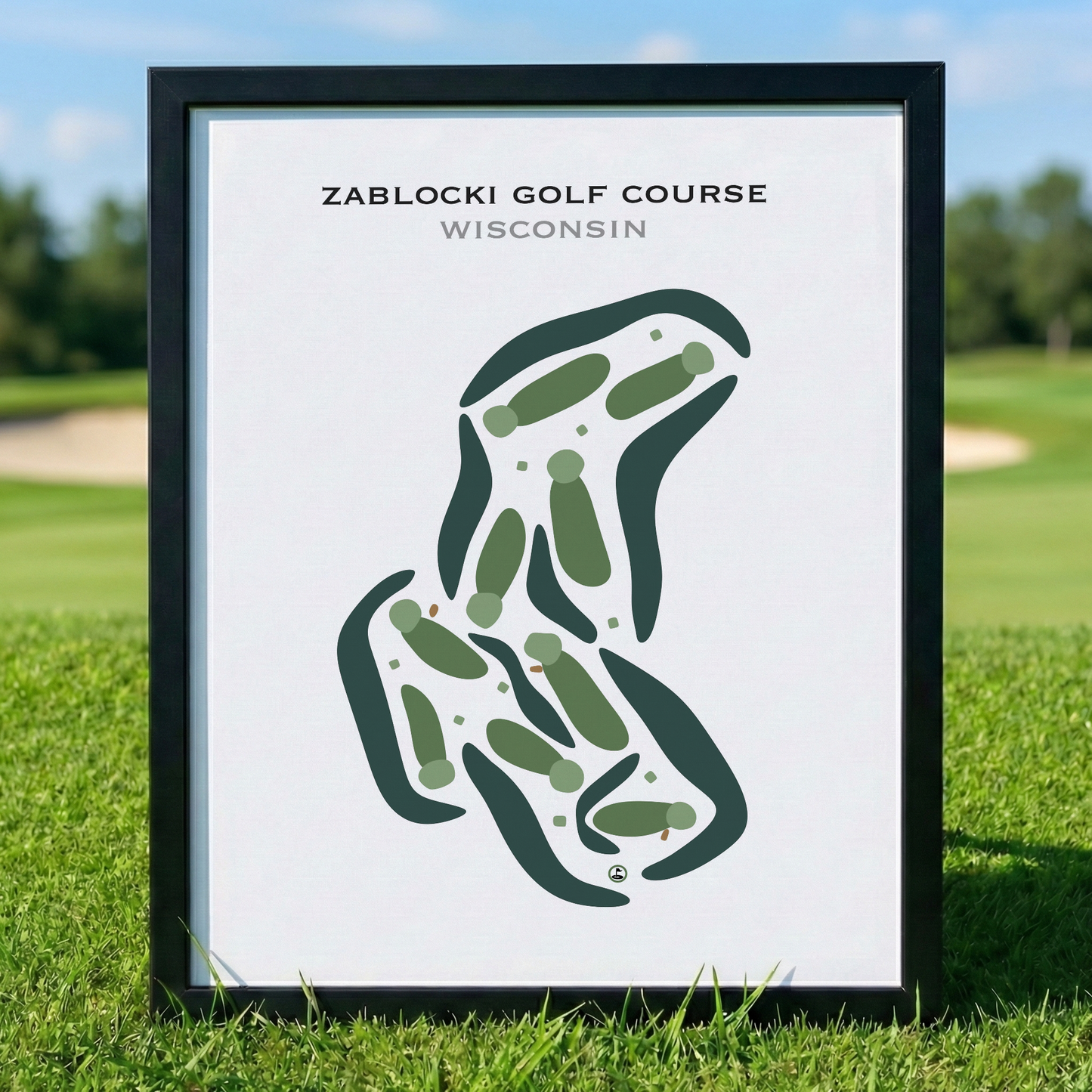 Zablocki Golf Course, Wisconsin - Printed Golf Courses
