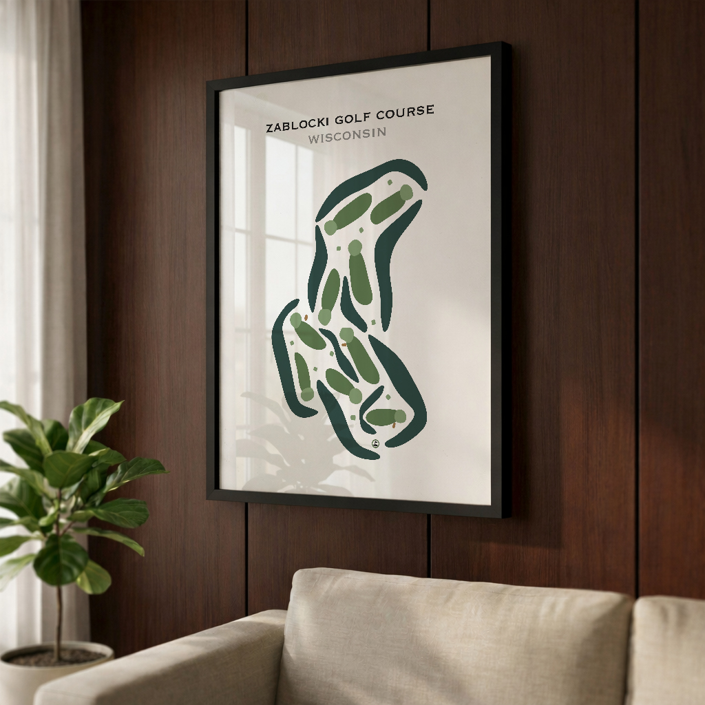 Zablocki Golf Course, Wisconsin - Printed Golf Courses