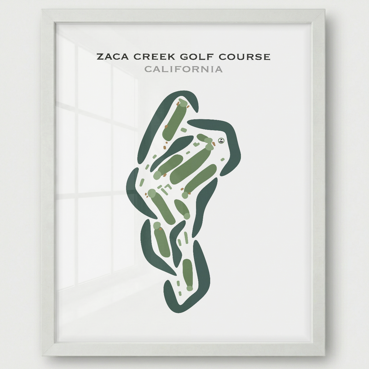 Zaca Creek Golf Course, California - Printed Golf Courses