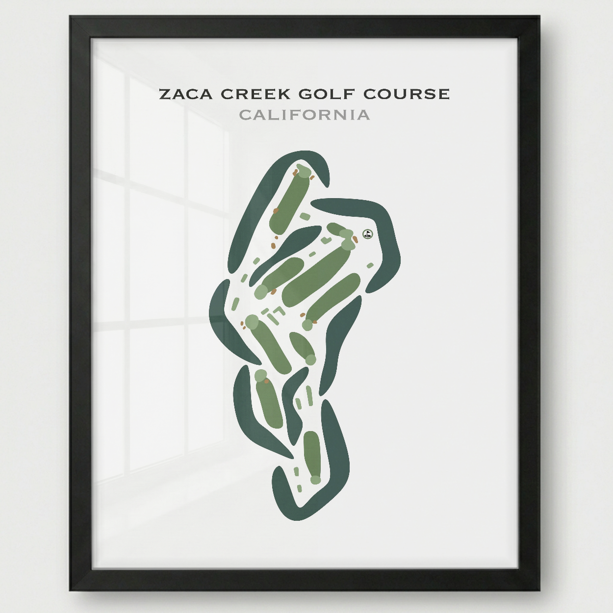 Zaca Creek Golf Course, California - Printed Golf Courses