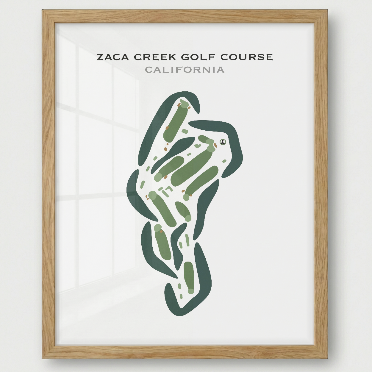 Zaca Creek Golf Course, California - Printed Golf Courses